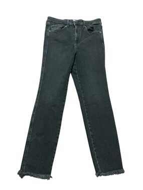 We The Free Risk Taker High-Rise Straight-Leg Jeans Raw Hem Size 31 Grunget Bike